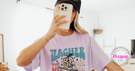 Teacher of Tiny Humans Comfort Colors graphic tee perfect for teacher outfit ideas and getting dressed with confidence