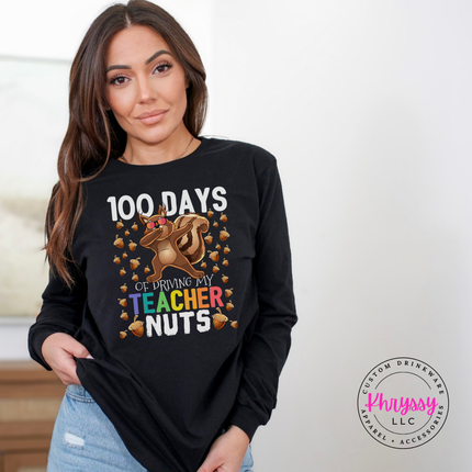 Dabbing squirrel graphic shown on a Black colored tee, soft and breathable.