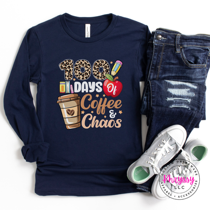 Funny leopard print graphic tee in navy, soft and breathable.
