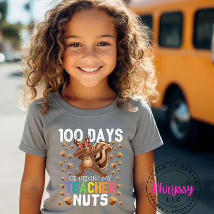 100 Days of Driving My Teacher Nuts Unisex Shirt