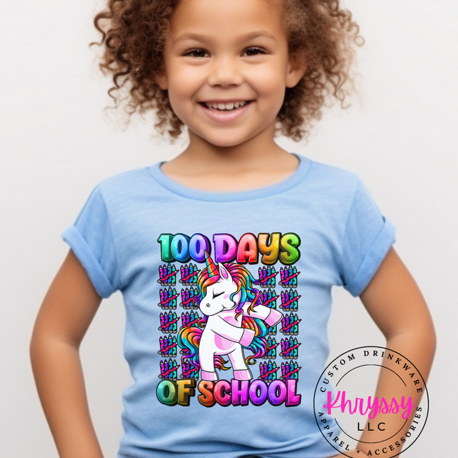 Magical 100 Days of School Unicorn Unisex Shirt