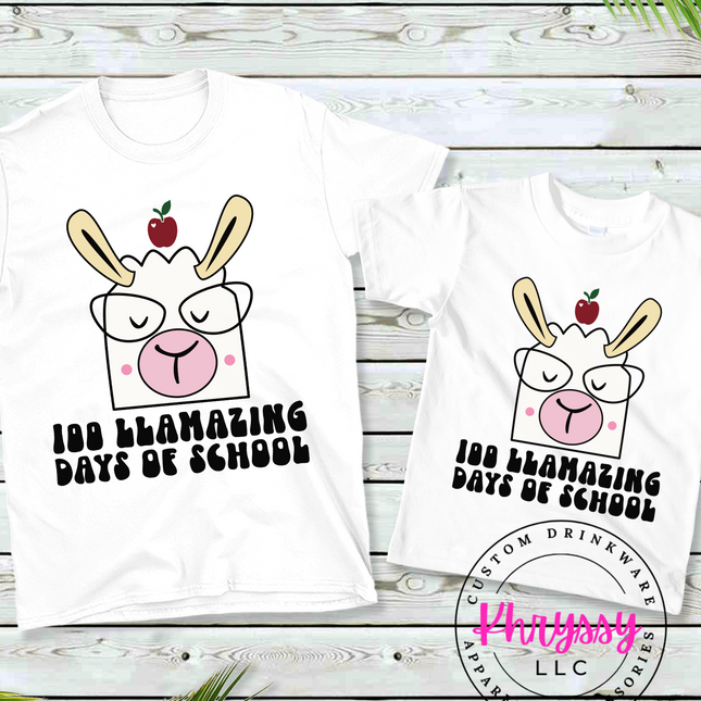 100 Llamazing Days Unisex Shirt