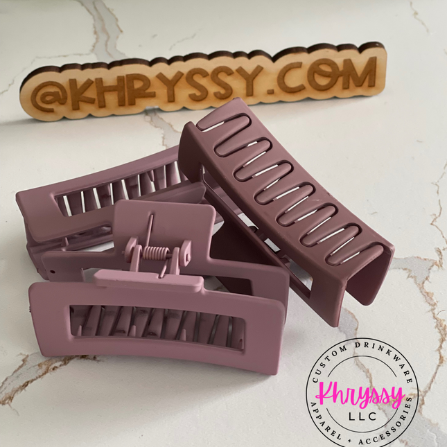 Mauve Claw Hairclip