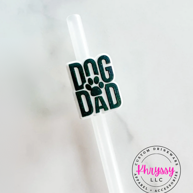Dog Dad Straw Topper
