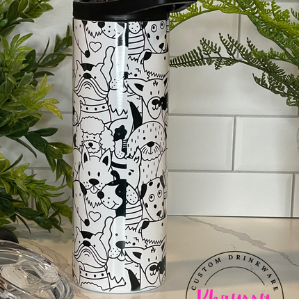 READY TO SHIP Woof-tastic 20oz Dog Mom Tumbler: Celebrate Your Canine Love in Style!