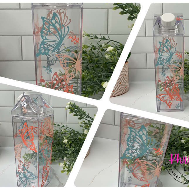 Butterflies in Summer Custom Water Bottle