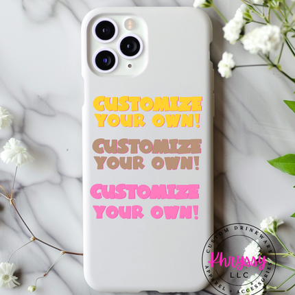 Design Your Own Phone Case UVDTF Decal
