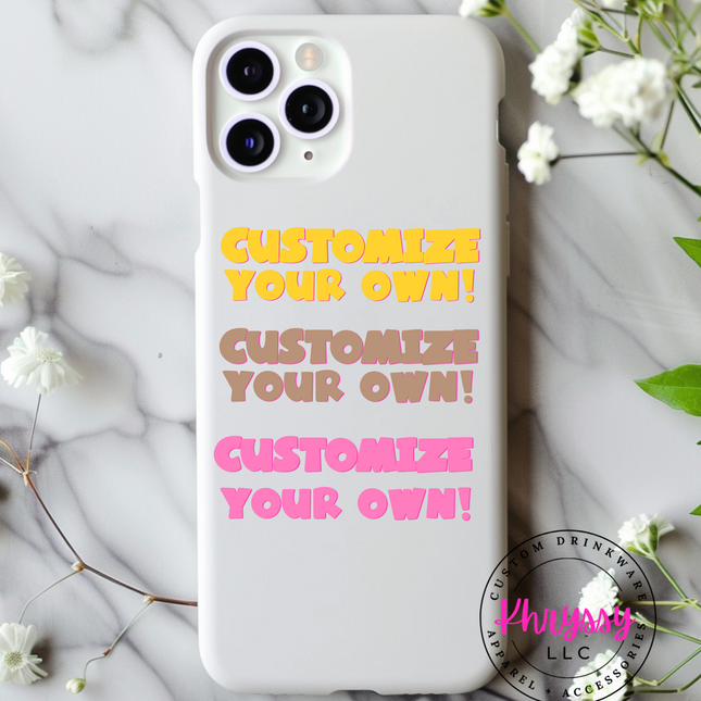 Design Your Own Phone Case UVDTF Decal