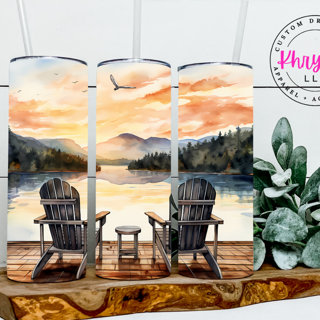 Lake Life 20oz Tumbler with Straw