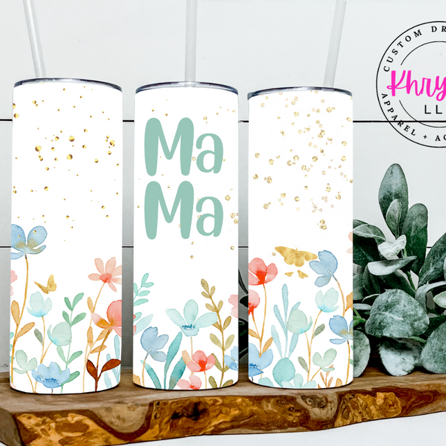 Mama Light Pastel Custom 20oz Tumbler with Straw