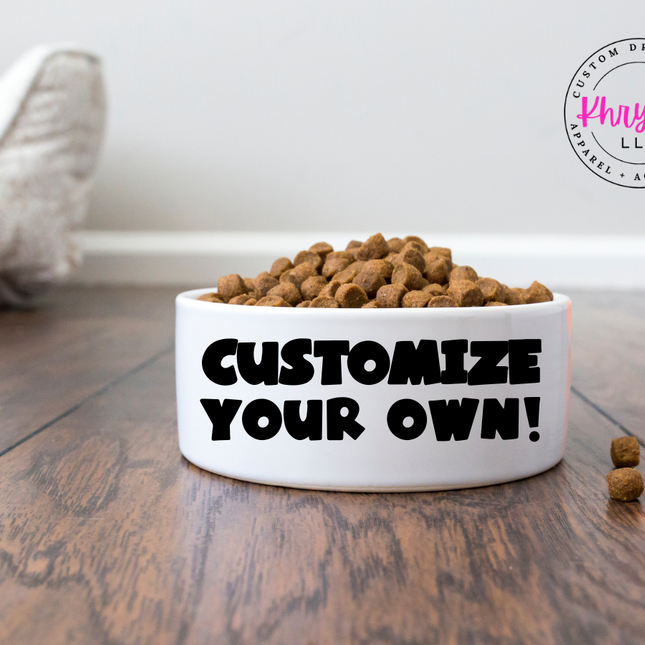 Create Your Own Dog Bowl