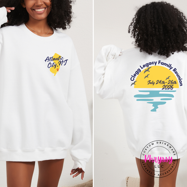 Clegg Family Reunion Crewneck Sweatshirt | Atlantic City