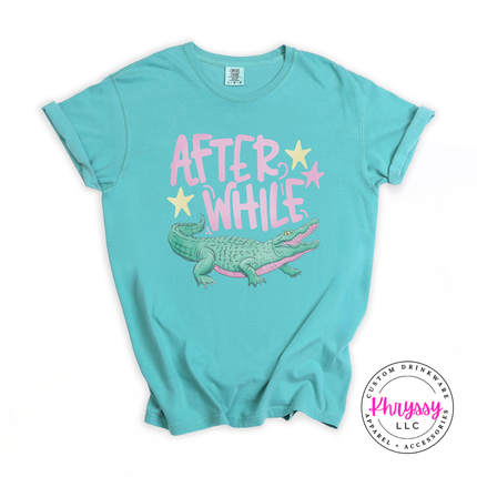 After While Crocodile Retro Pastel Funny Women's Tee