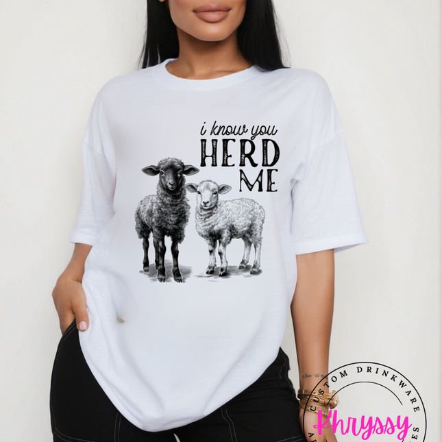 I Know You Herd Me Sheep T-Shirt ⎹ Funny Graphic Tee