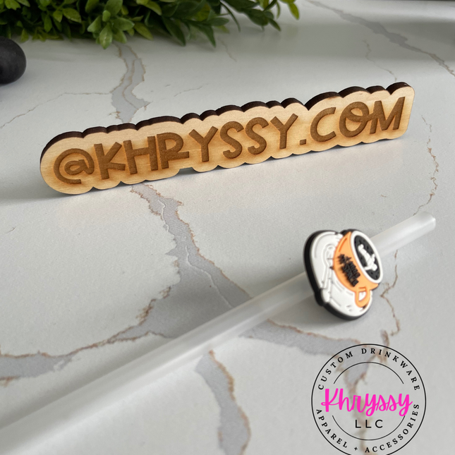 I Need My Space Straw Charm