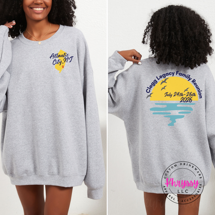 Clegg Family Reunion Crewneck Sweatshirt | Atlantic City