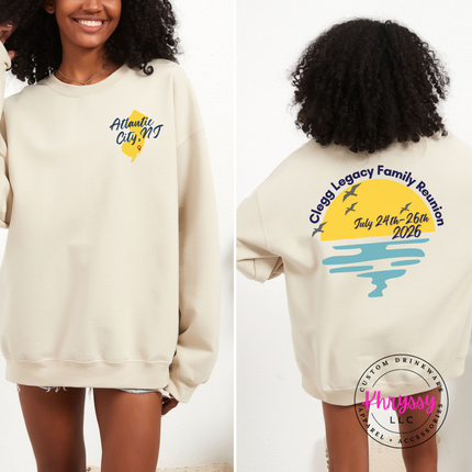 Clegg Family Reunion Crewneck Sweatshirt | Atlantic City