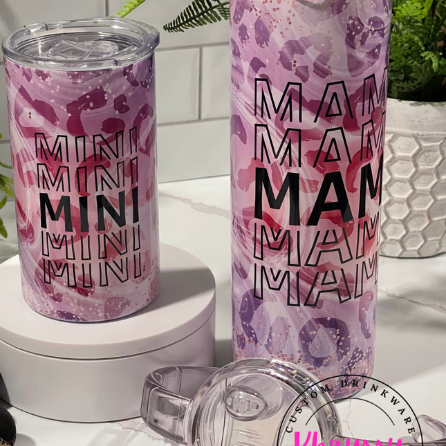 READY TO SHIP Mama and Mini Custom Tumbler Set