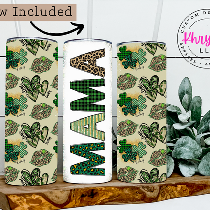 Mama's Lucky Charm 20oz Tumbler with Straw