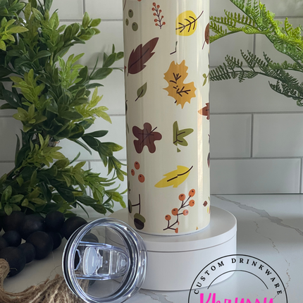 READY TO SHIP 20oz Fall for Jesus He Never Leaves Tumbler
