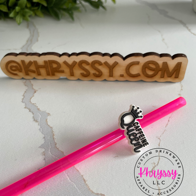 Caffeine Queen Straw Topper