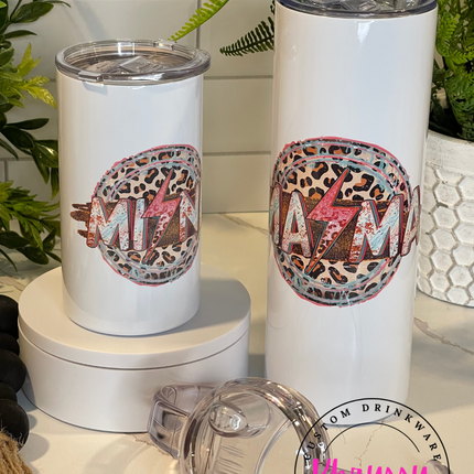 READY TO SHIP 20oz Mama and 12oz Mini Custom Tumbler Set