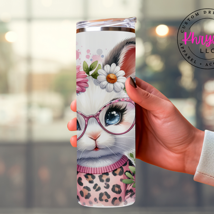 Bunny Chic 20oz Tumbler with Straw