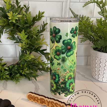 READY TO SHIP St. Patrick's Day Purr-fect Celebration 20oz Tumbler