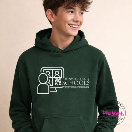 GCS Virtual Program Hoodie — Hood Up, Focus On