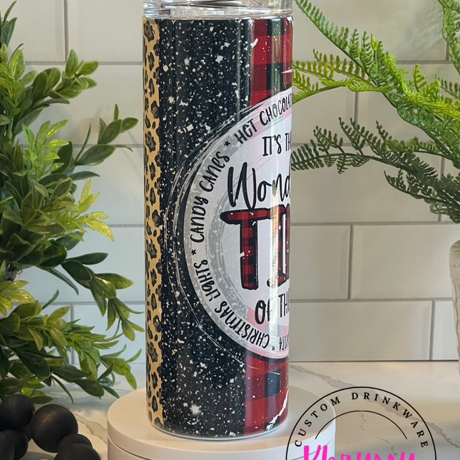 READY TO SHIP: It's the Most Wonderful Time of the Year Christmas 20oz Tumbler