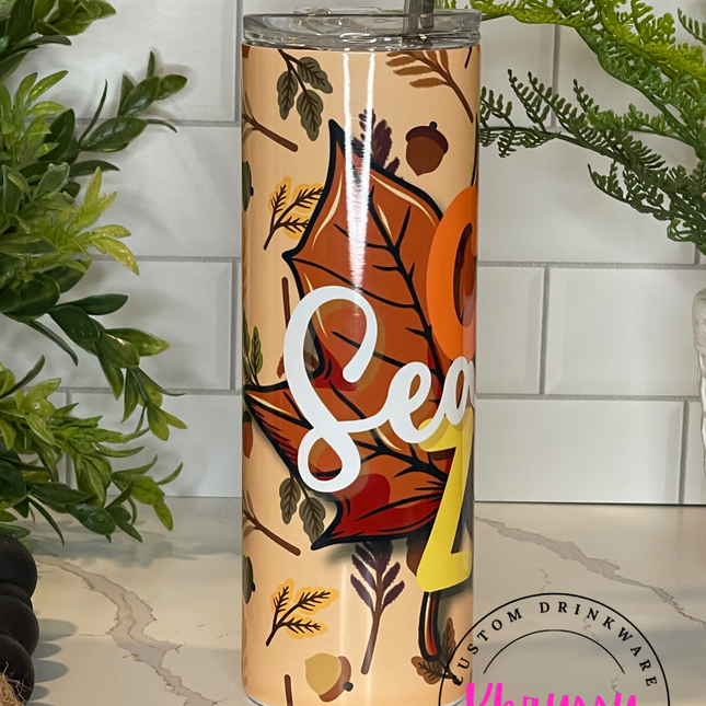 READY TO SHIP Autumn Delights: Cozy Season Tumbler - Embrace the Warmth of Fall!
