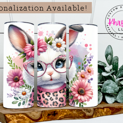 Bunny Chic 20oz Tumbler with Straw