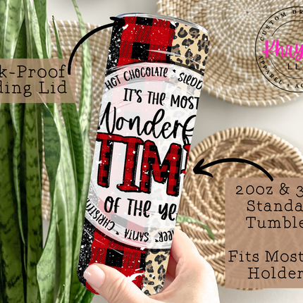 It's the Most Wonderful Time of the Year 20oz Tumbler with Straw