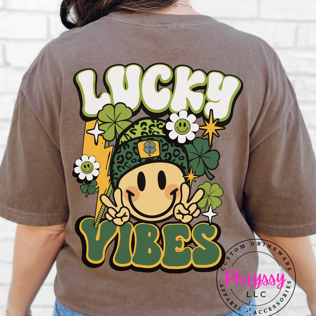 Lucky Vibes St. Patrick's Day Shirt - Double-Sided Charm!