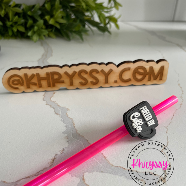 Fueled By Coffee Straw Charm