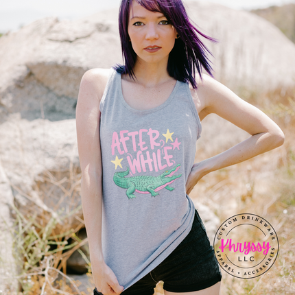 After While Crocodile Retro Pastel Tank Top | Summer Gift