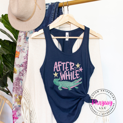 After While Crocodile Retro Pastel Tank Top | Summer Gift