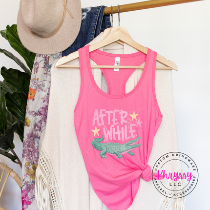 After While Crocodile Retro Pastel Tank Top | Summer Gift
