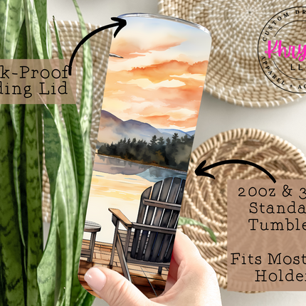 Lake Life 20oz Tumbler with Straw