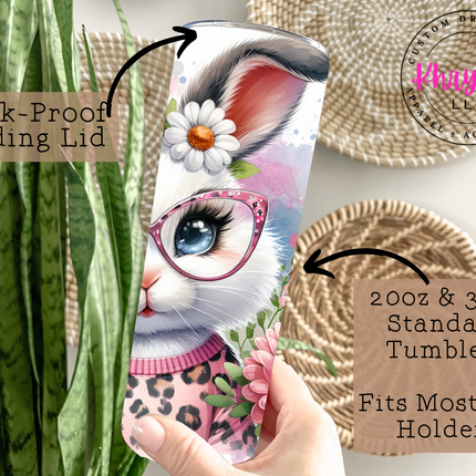 Bunny Chic 20oz Tumbler with Straw