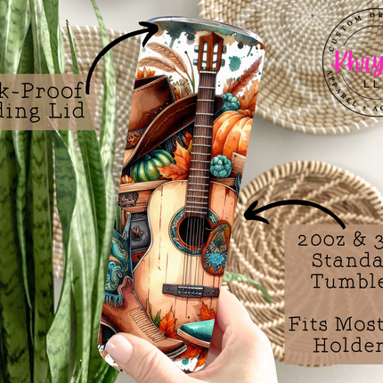 Autumn Harvest 20oz Tumbler with Straw