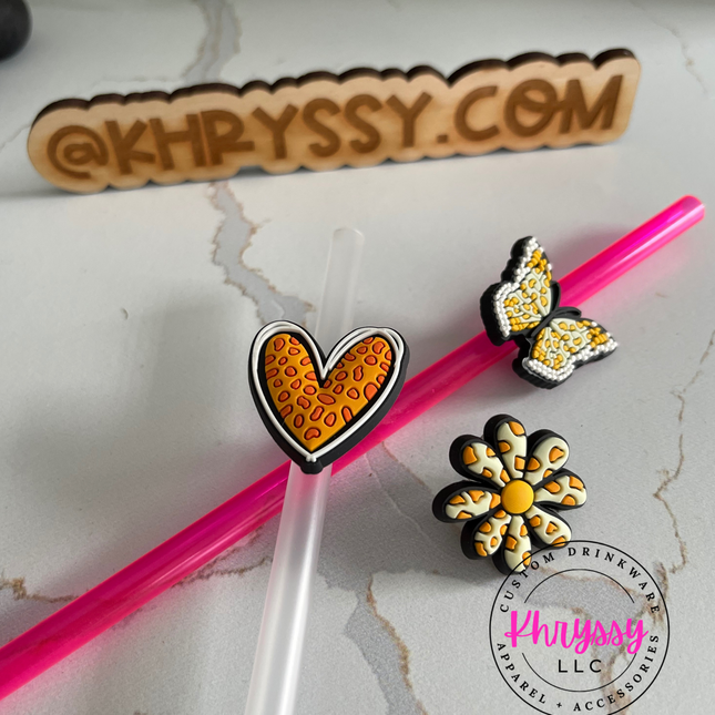 Animal Print Straw Charm