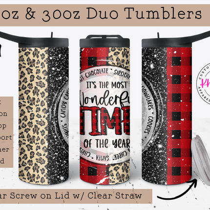 It's the Most Wonderful Time of the Year 20oz Tumbler with Straw