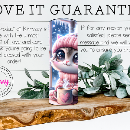 Cozy Kitten 20oz Tumbler with Straw