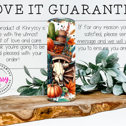 Autumn Harvest 20oz Tumbler with Straw