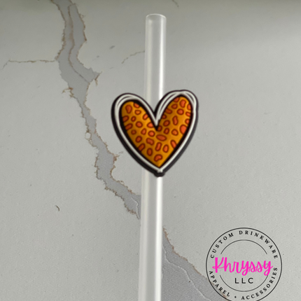 Animal Print Straw Charm