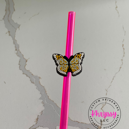 Animal Print Straw Charm