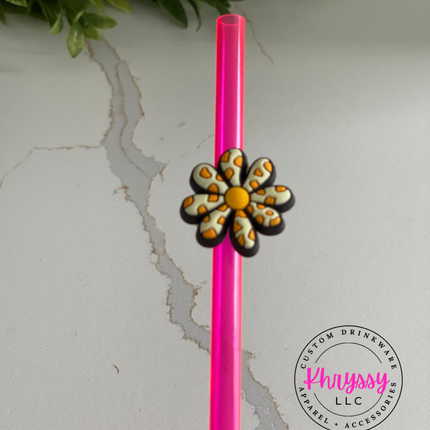 Animal Print Straw Charm