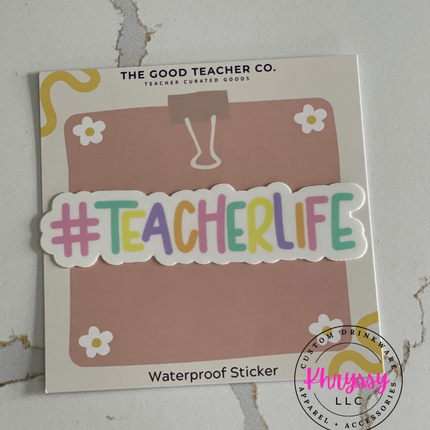 Teacher Life Laptop Waterproof Sticker