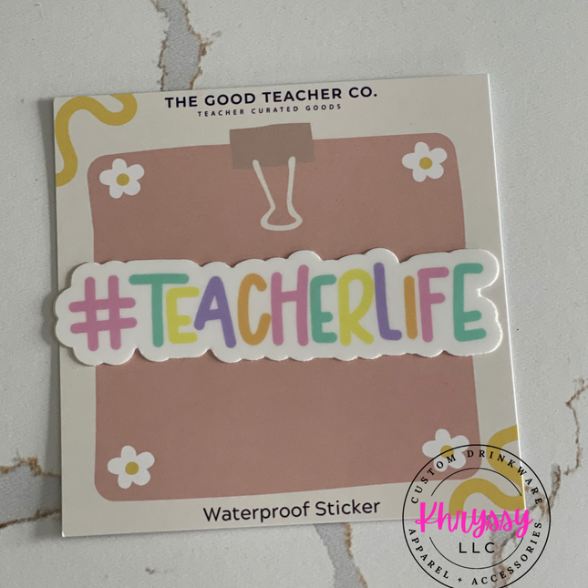 Teacher Life Laptop Waterproof Sticker